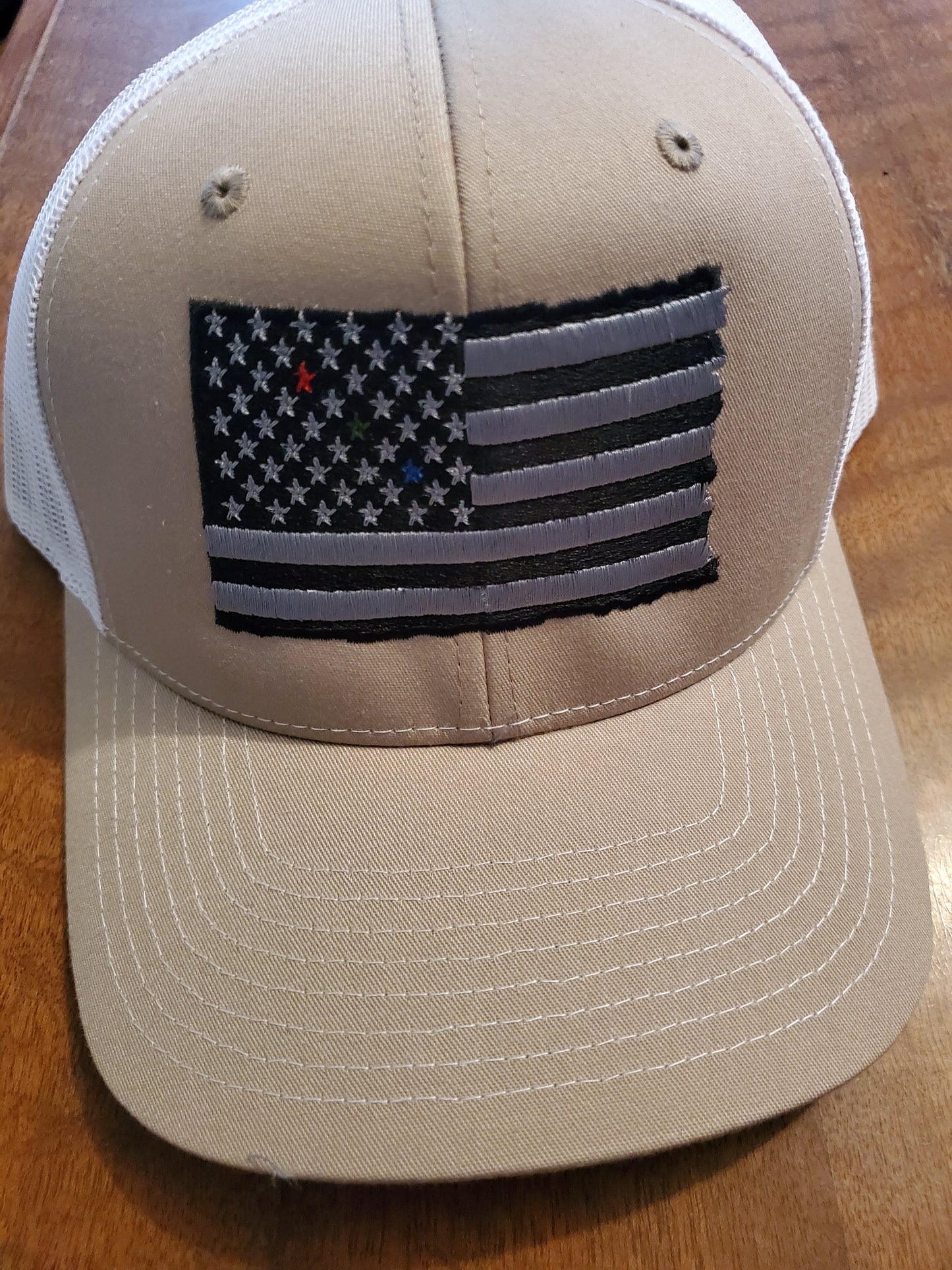 Khaki/White Snapbacks