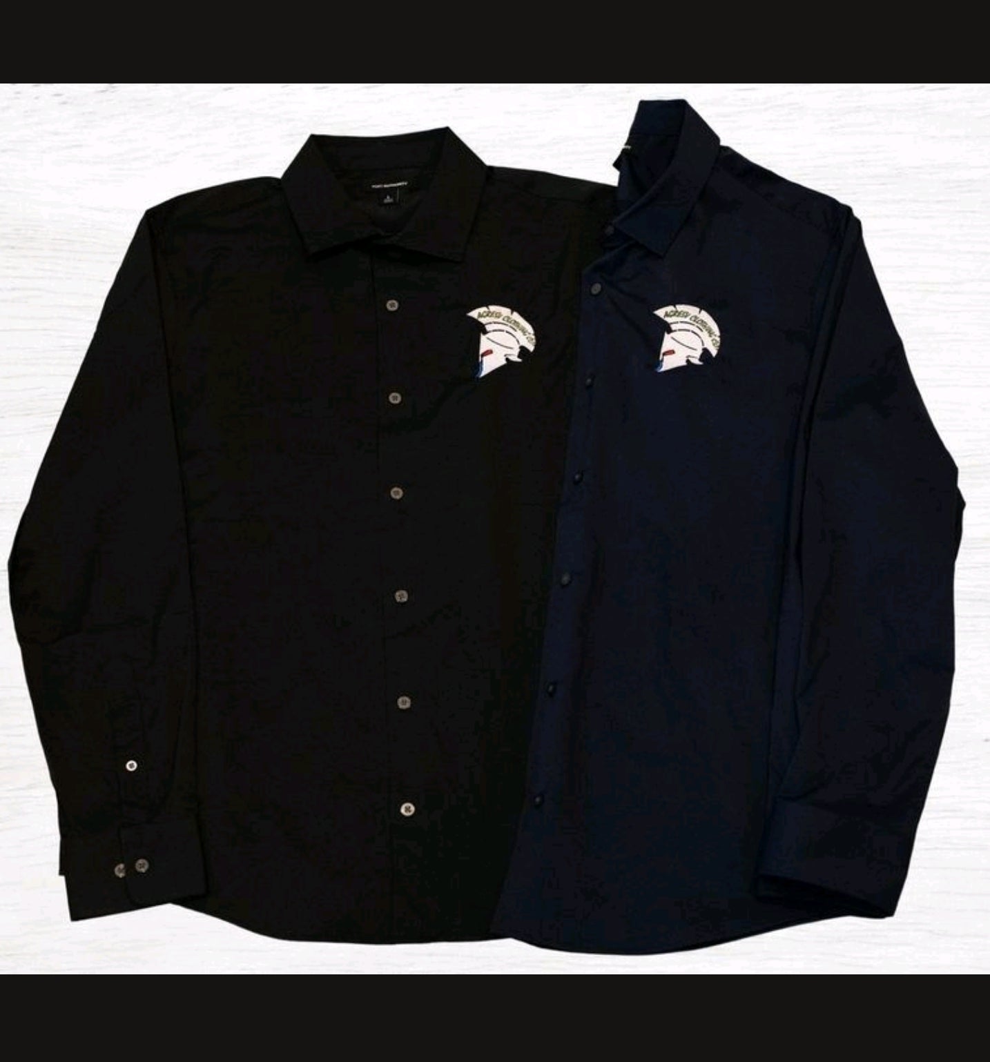Black Flex Button Down